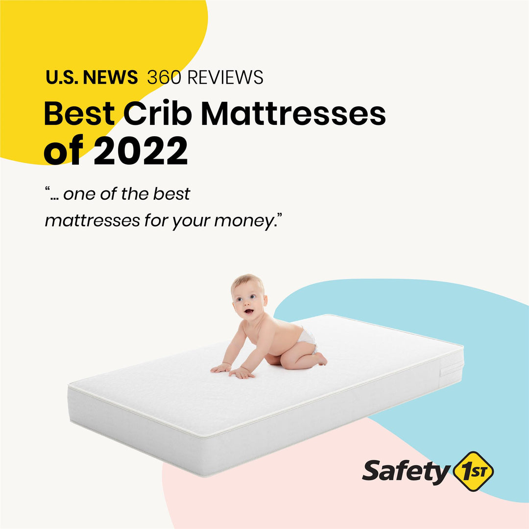 Heavenly Dreams Crib and Toddler Bed Mattress - White - Crib & Toddler Mattress