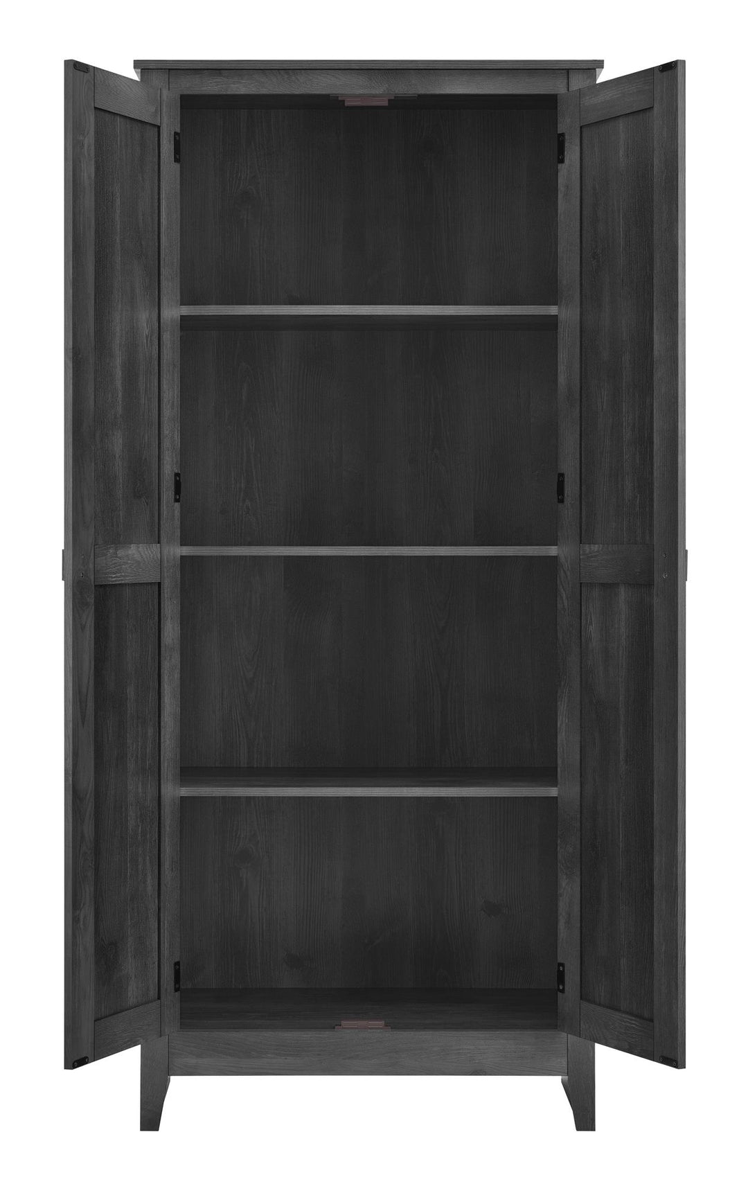 31.5 wide storage cabinet with doors -  Rustic Gray