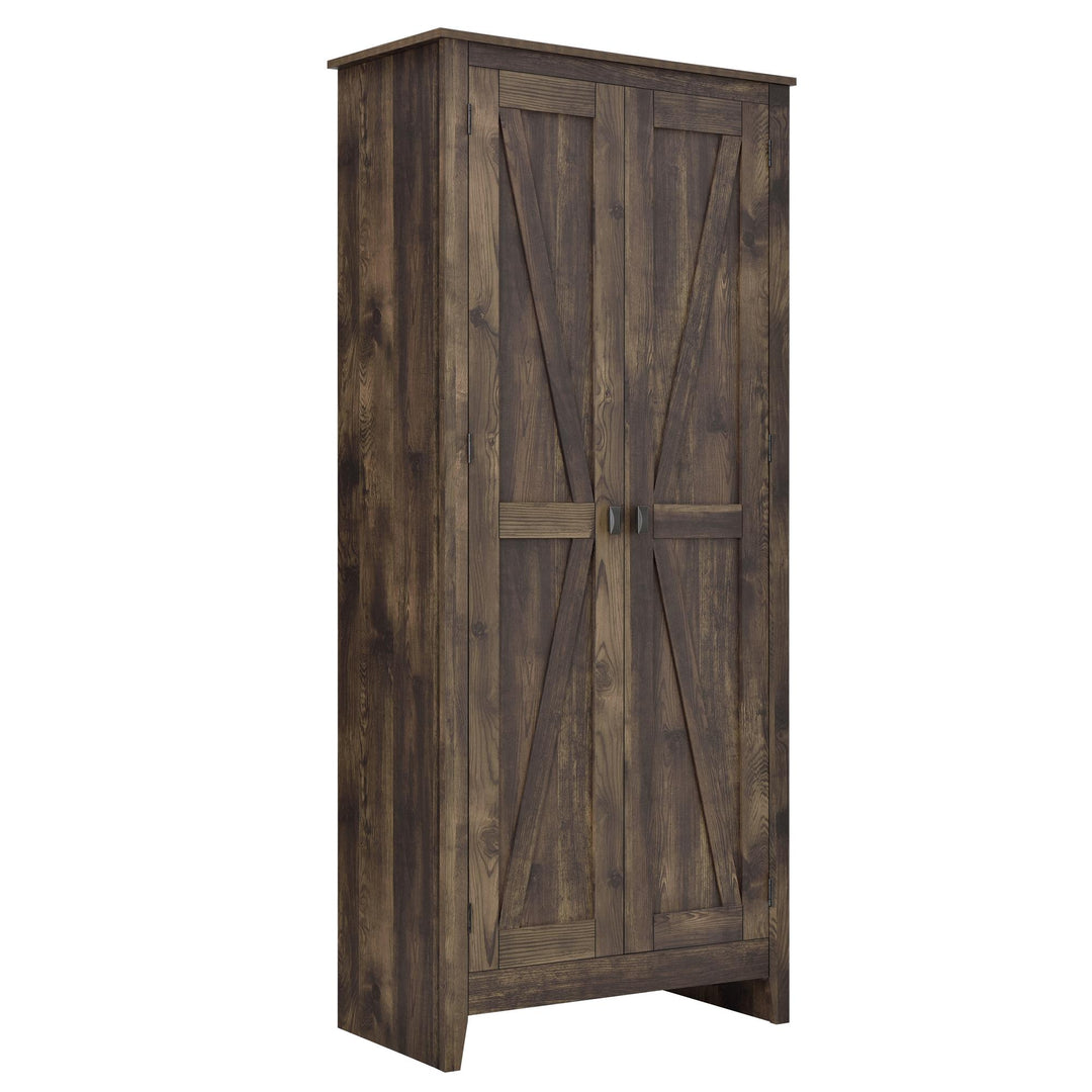 Farmington Rustic Farmhouse 31.5 Inch Wide Storage Cabinet - Rustic