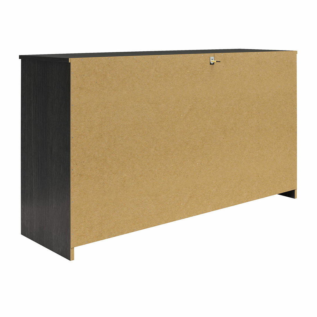 Durable Edgewater 6 Drawer design -  Black Oak