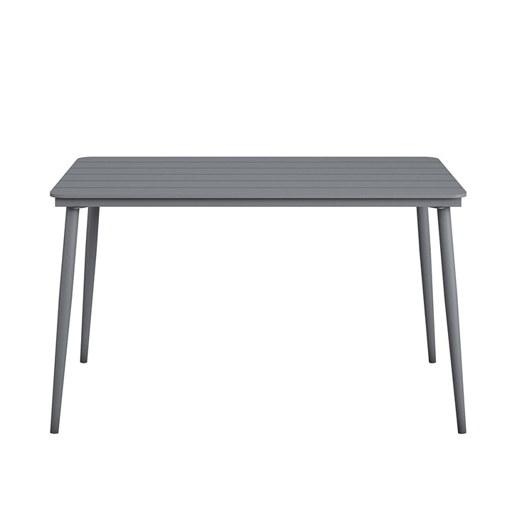 OutdoorRectangular Dining Table for Small Spaces - Charcoal - 1-Pack
