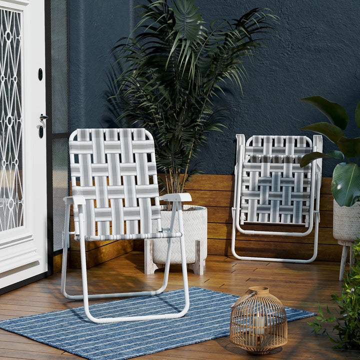 folding chairs for picnic - Gray