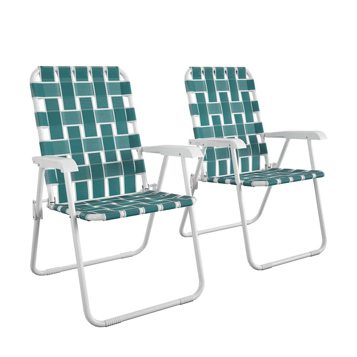 folding lawn chairs - Blue/Green