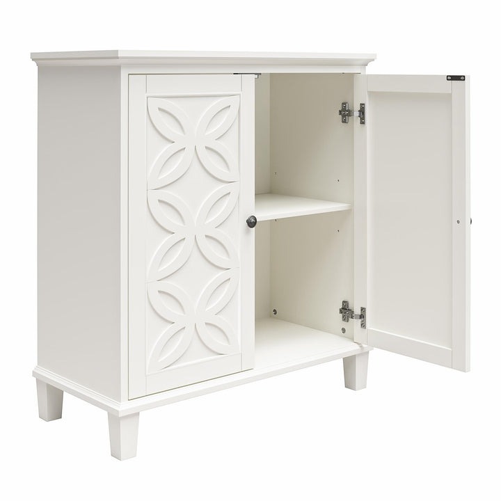 Celeste Double Door Accent Cabinet - White