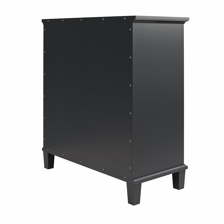 Celeste Solid Wood Accent Cabinet -  Black