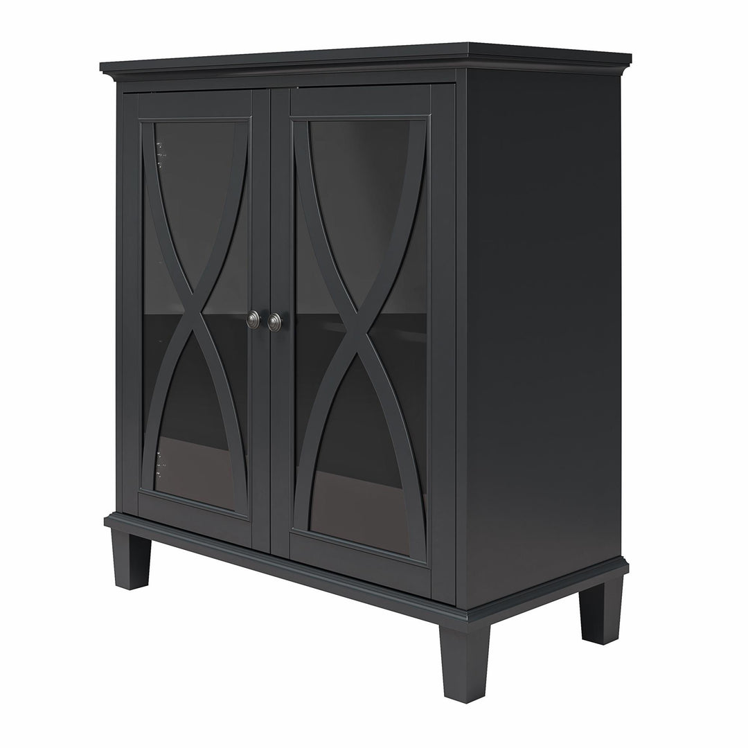 Contemporary Celeste Accent Cabinet -  Black