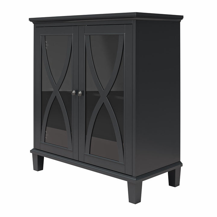 Contemporary Celeste Accent Cabinet -  Black