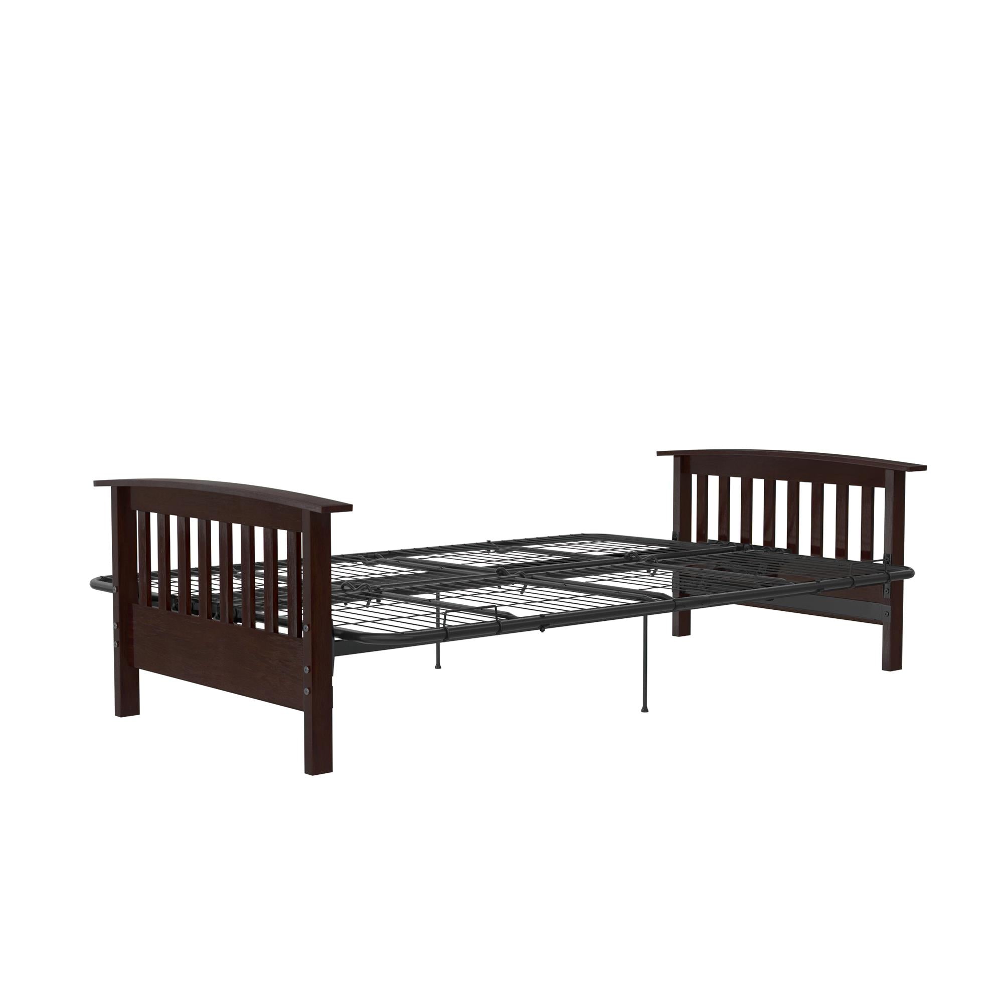 Elbi Full Size Wood Arm Futon Frame RealRooms