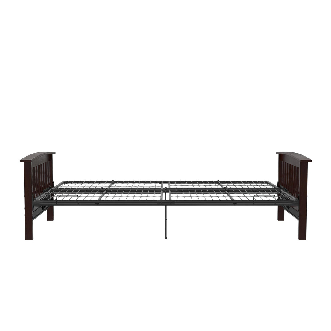 Elbi Full Size Wood Arm Futon Frame - Brown - Full