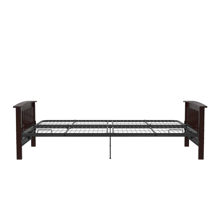 Elbi Full Size Wood Arm Futon Frame - Brown - Full