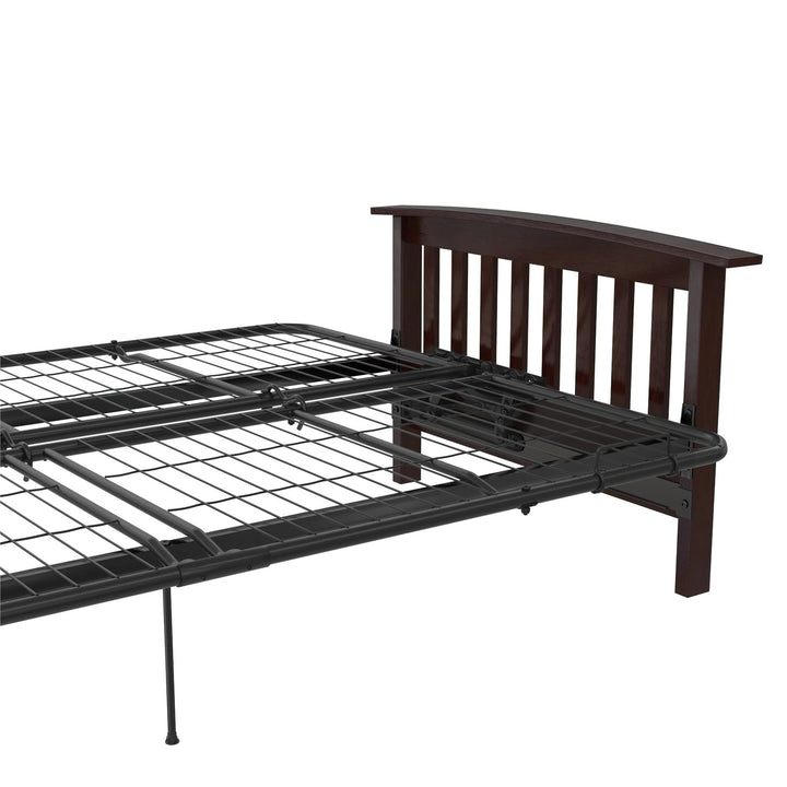 Elbi Full Size Wood Arm Futon Frame - Brown - Full