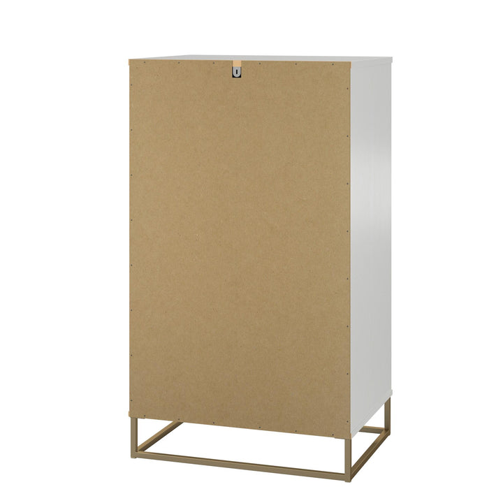 Whimsical bedroom decor: 5 drawers perfect for clothing and linens - White