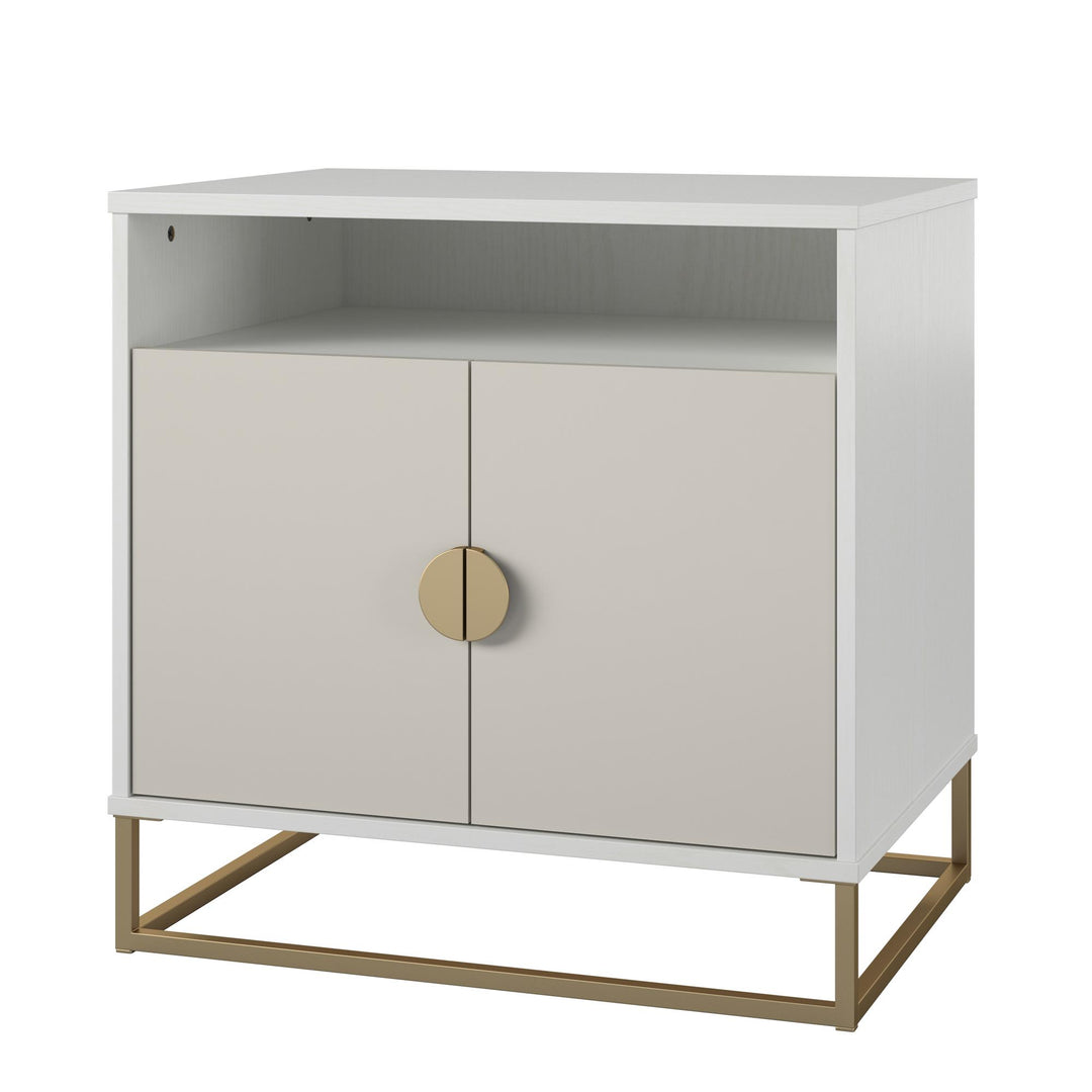 Chic and functional storage solution in accent cabinet - White