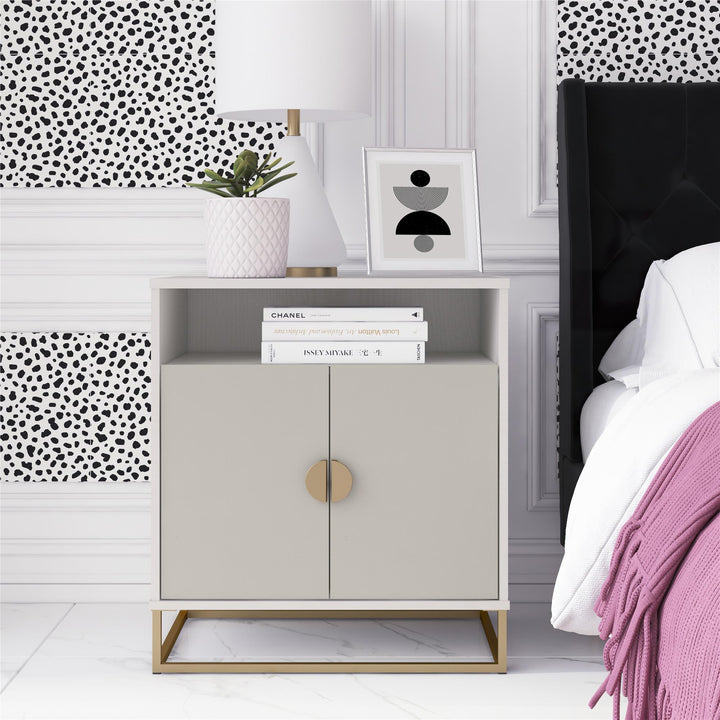 Elegant wooden accent cabinet for stylish storage - White