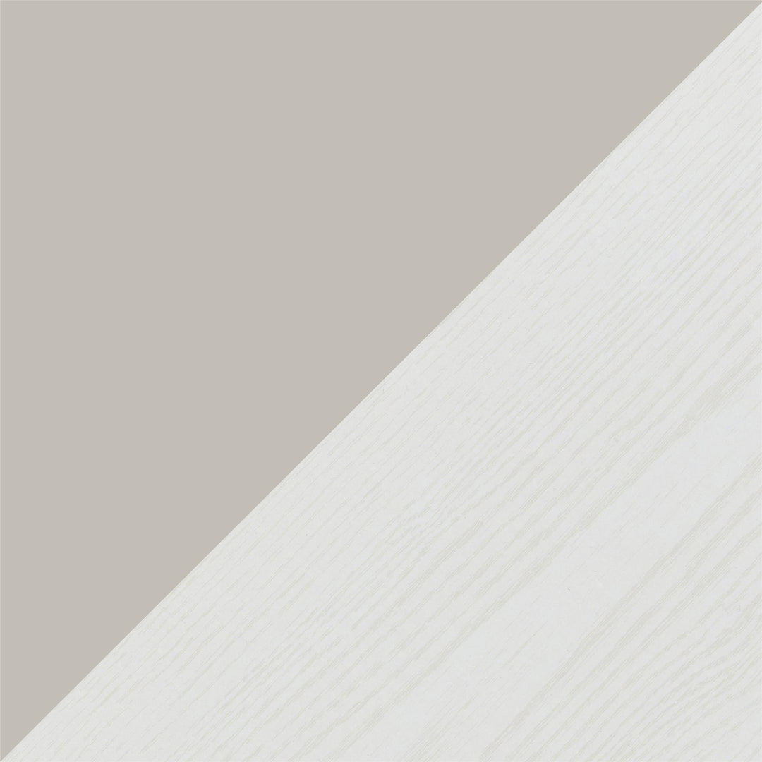Classic and fun Kelly Collection dresser with a contemporary feel - White