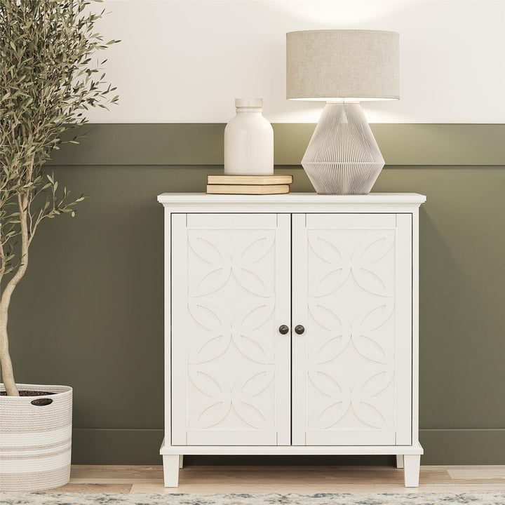 Celeste Double Door Accent Cabinet - White