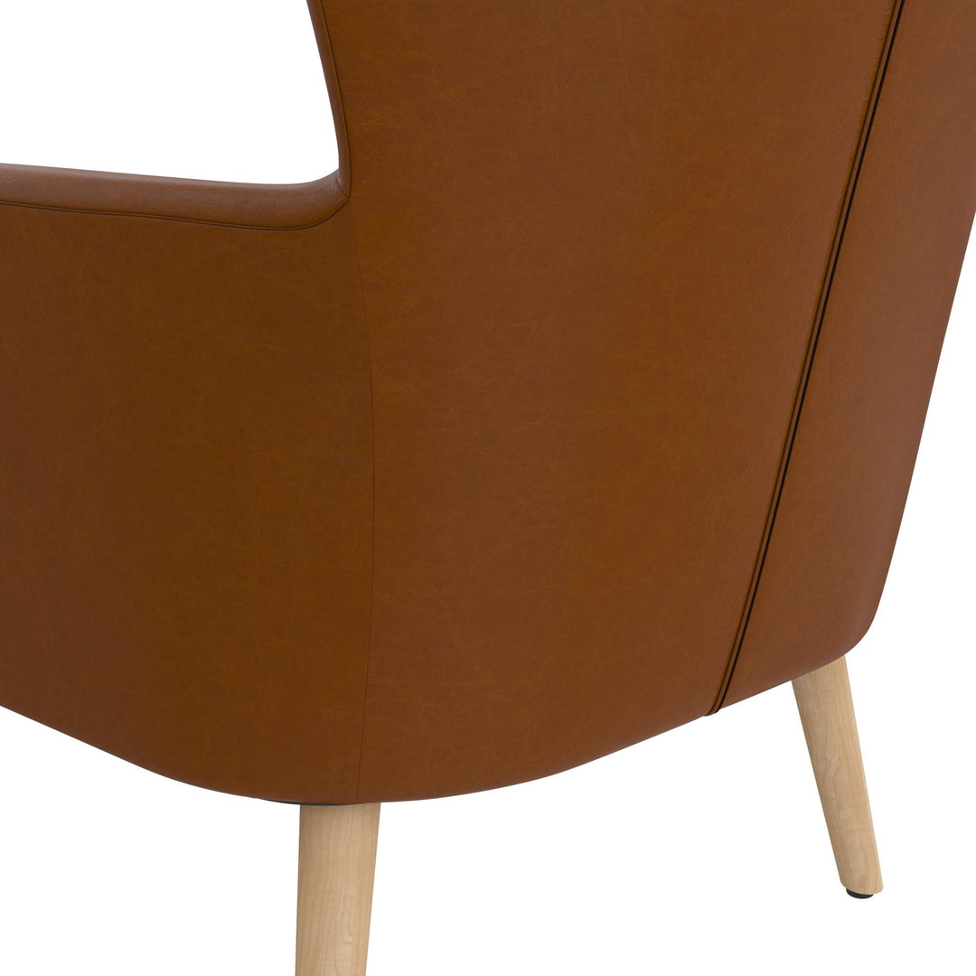 William Mid-Century Modern Accent Chair - Camel