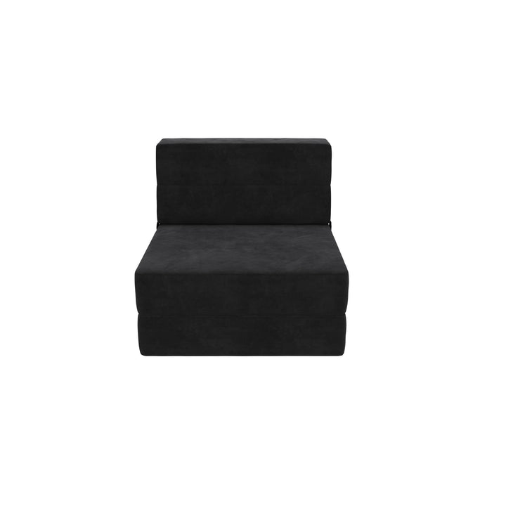 The Flower Modular Chair and Lounger Bed with 5-in-1 Design - Black