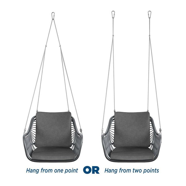 swing cushions with back - Dark Gray