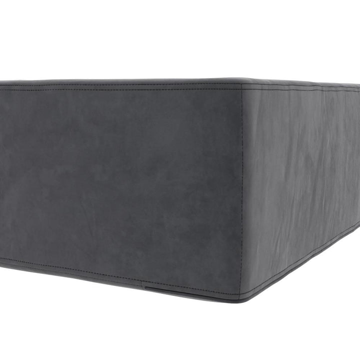 The Flower Ottoman Pouf Comfort Floor Seat and Footrest - Gray