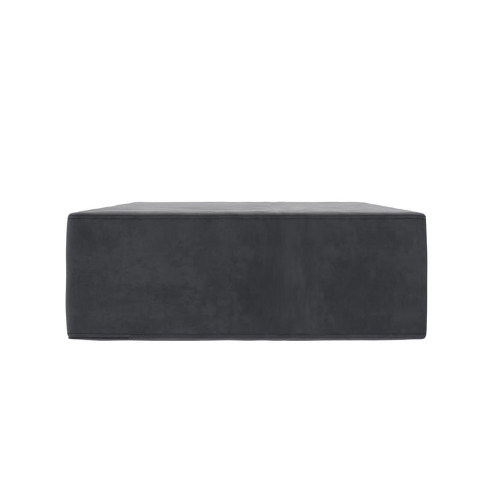 The Flower Ottoman Pouf Comfort Floor Seat and Footrest - Gray