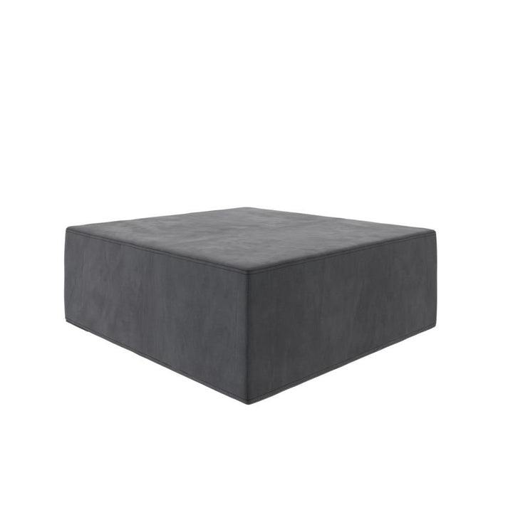 The Flower Ottoman Pouf Comfort Floor Seat and Footrest - Gray