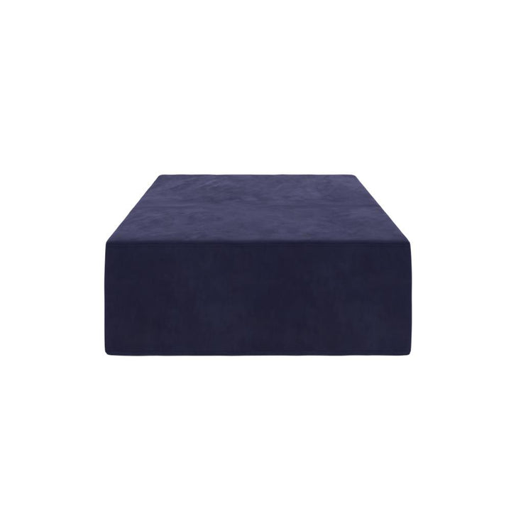 The Flower Ottoman Pouf Comfort Floor Seat and Footrest - Blue