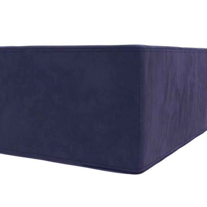 The Flower Ottoman Pouf Comfort Floor Seat and Footrest - Blue