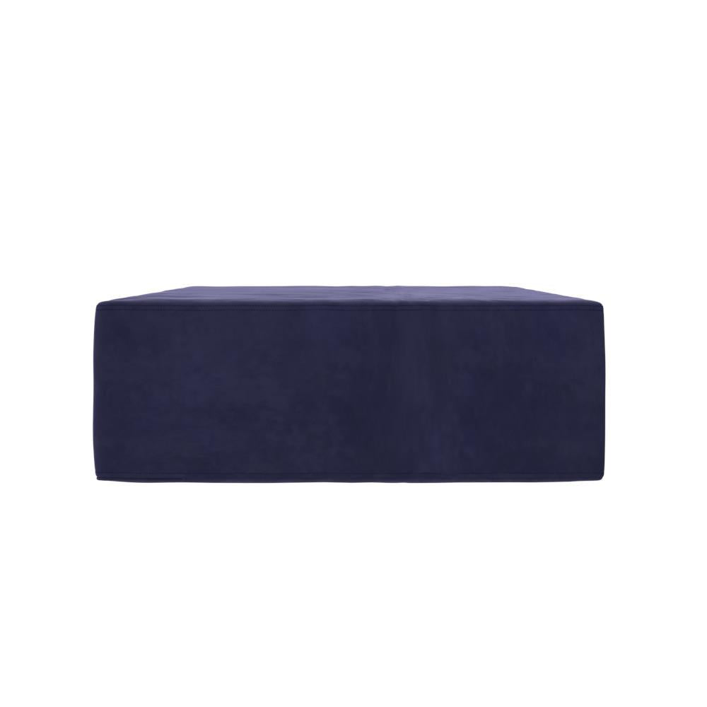 The Flower Ottoman Pouf Comfort Floor Seat and Footrest - Blue