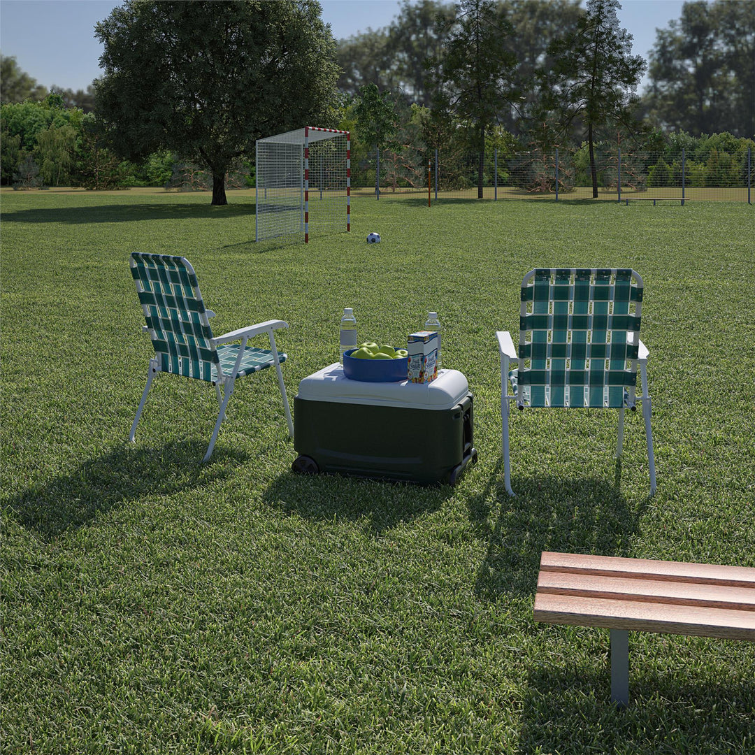 foldable lawn chairs - Teal