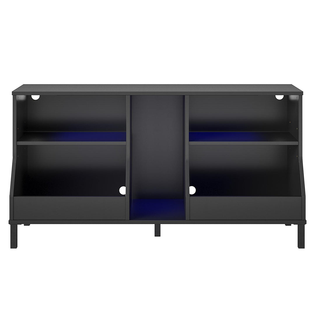 Falcon Youth Gaming TV Stand with ARGB LED Lights - Matte Black