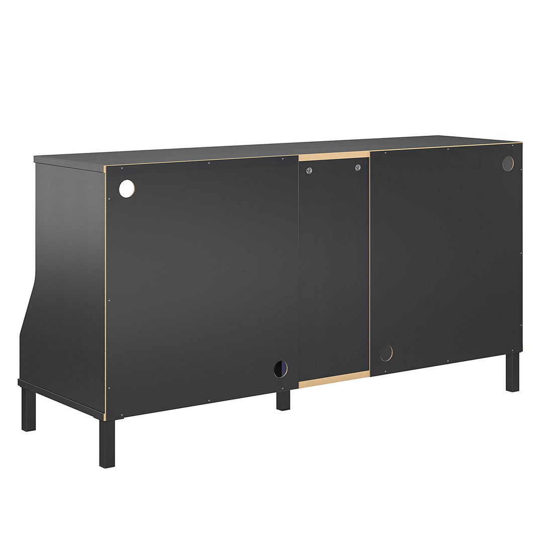 Falcon Youth Gaming TV Stand with ARGB LED Lights - Matte Black