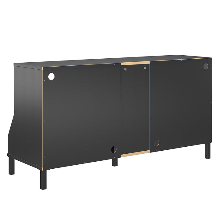 Falcon Youth Gaming TV Stand with ARGB LED Lights - Matte Black