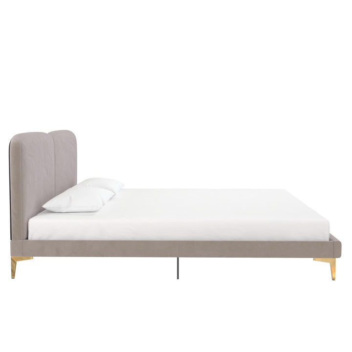 Coco Upholstered Bed - Taupe - King