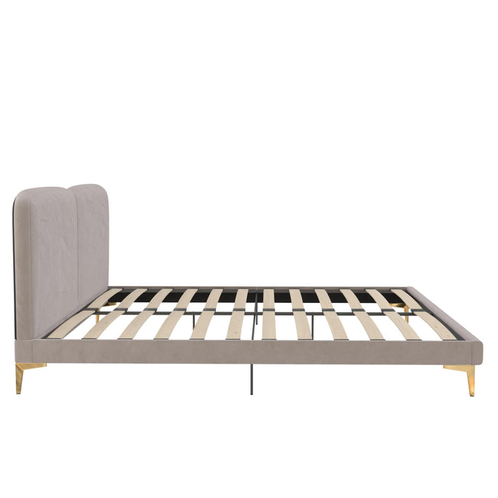 Coco Upholstered Bed - Taupe - King