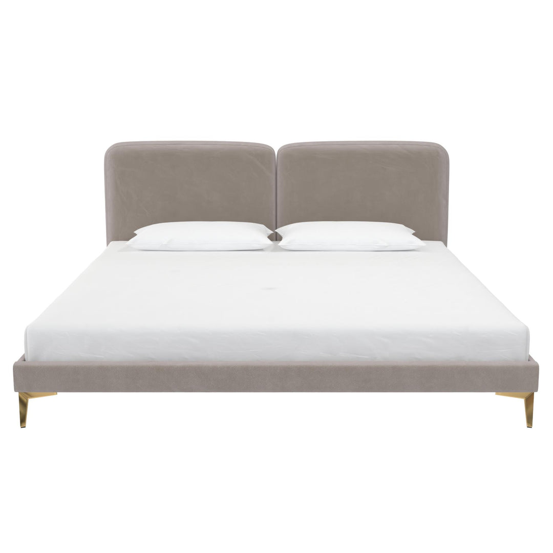 Coco Upholstered Bed - Taupe - King