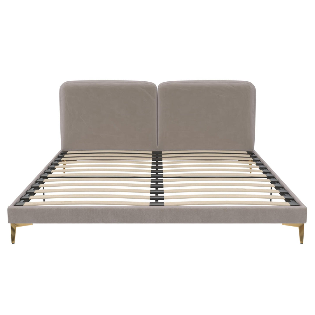 Coco Upholstered Bed - Taupe - King