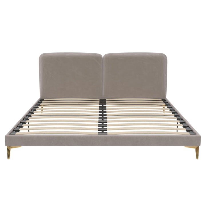 Coco Upholstered Bed - Taupe - King