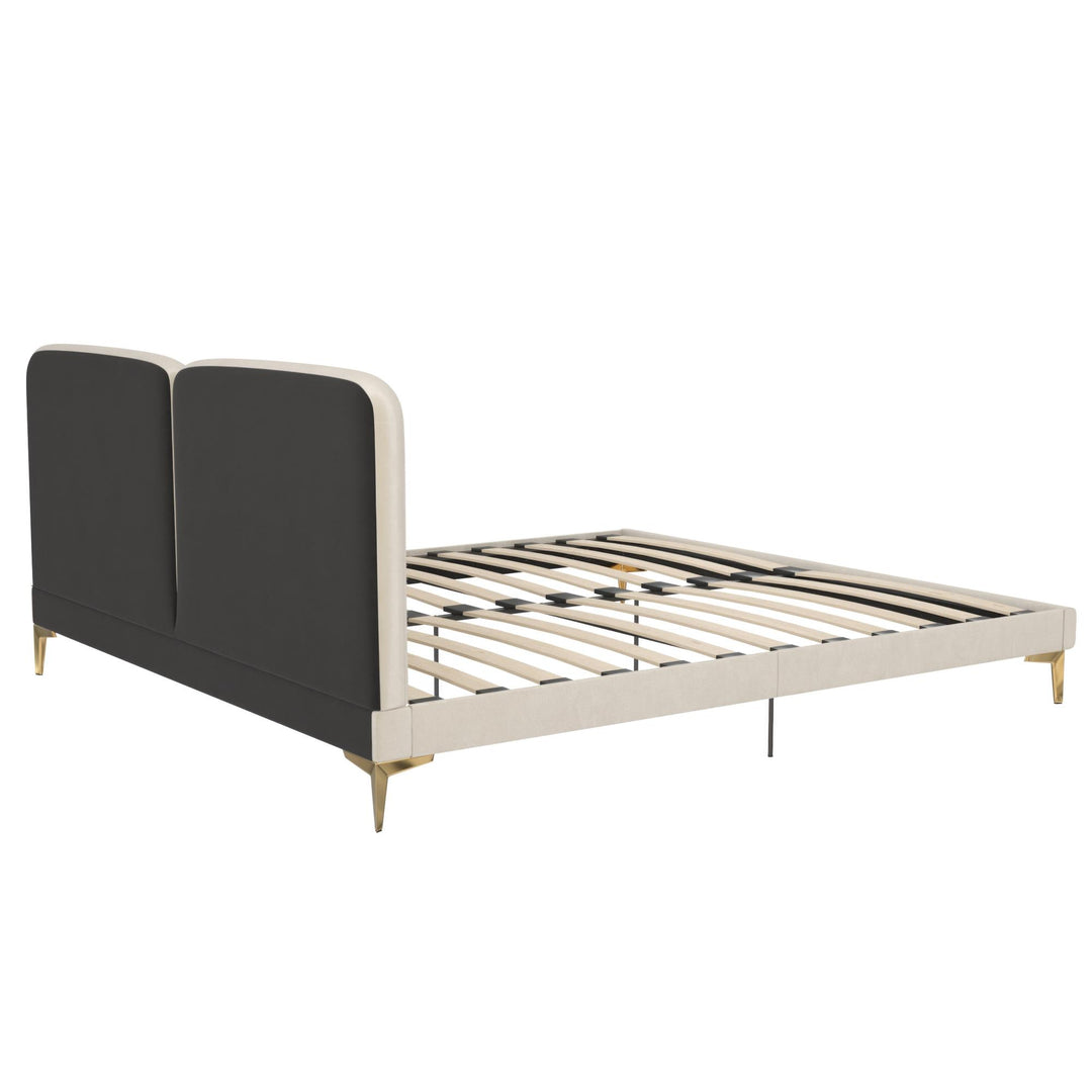 Coco Upholstered Bed - Ivory - King