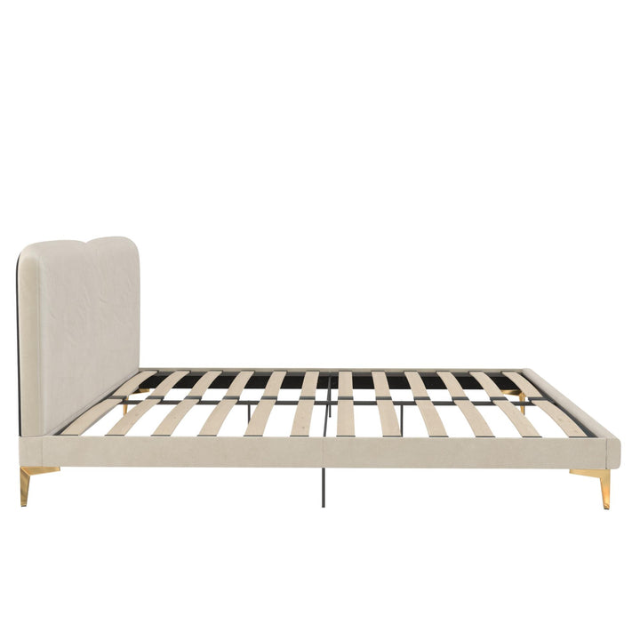 Coco Upholstered Bed - Ivory - King