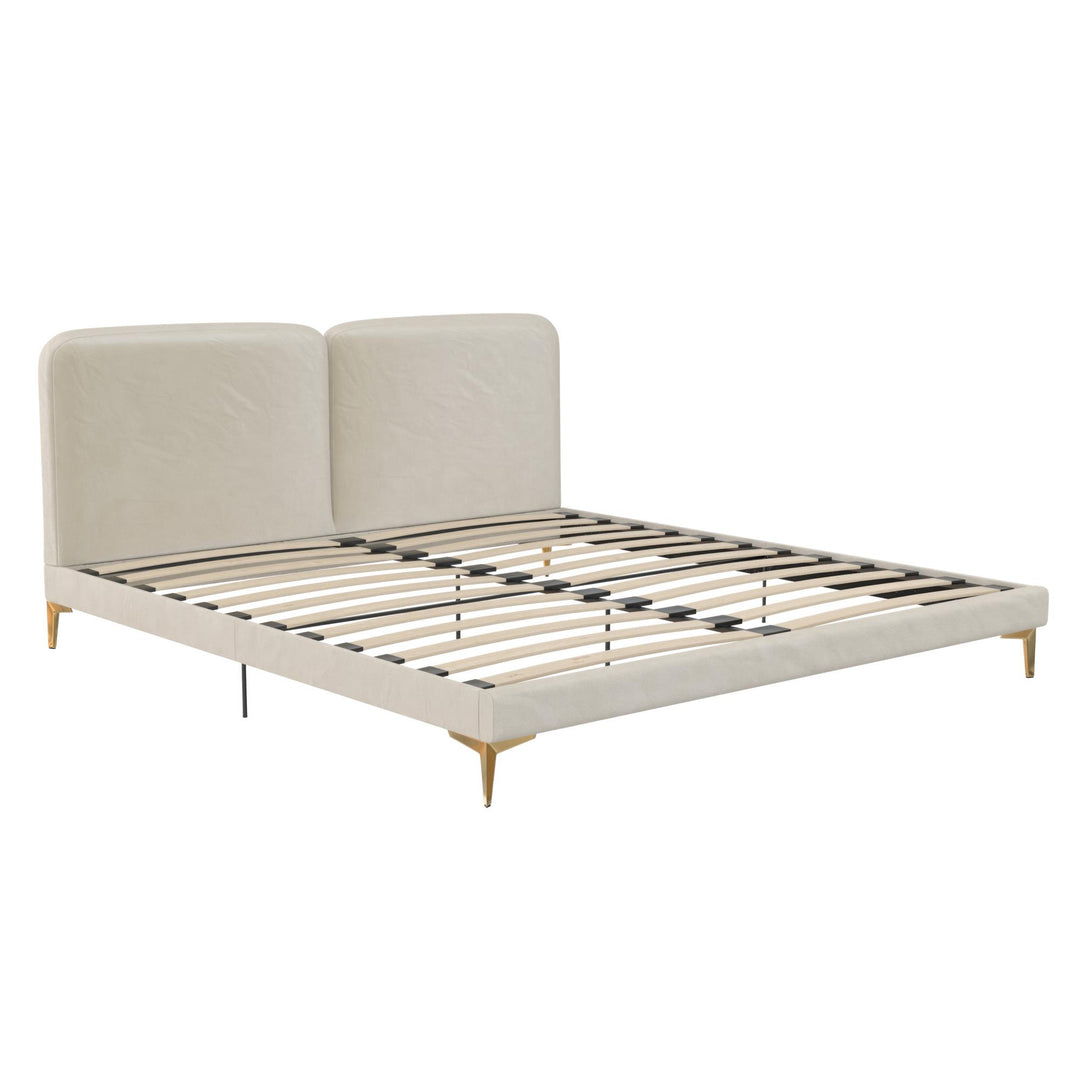 Coco Upholstered Bed - Ivory - King