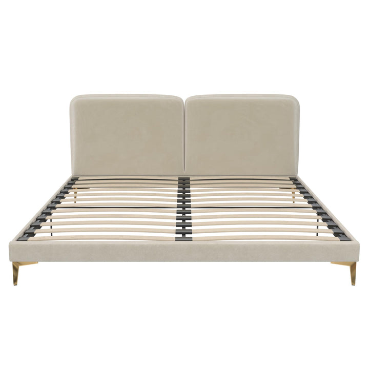Coco Upholstered Bed - Ivory - King
