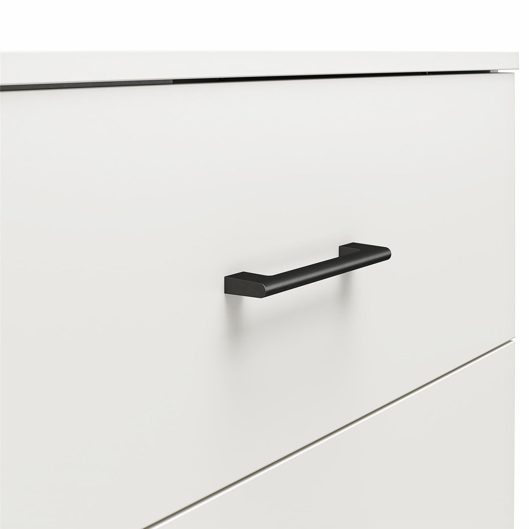 5 drawer dresser brown - White