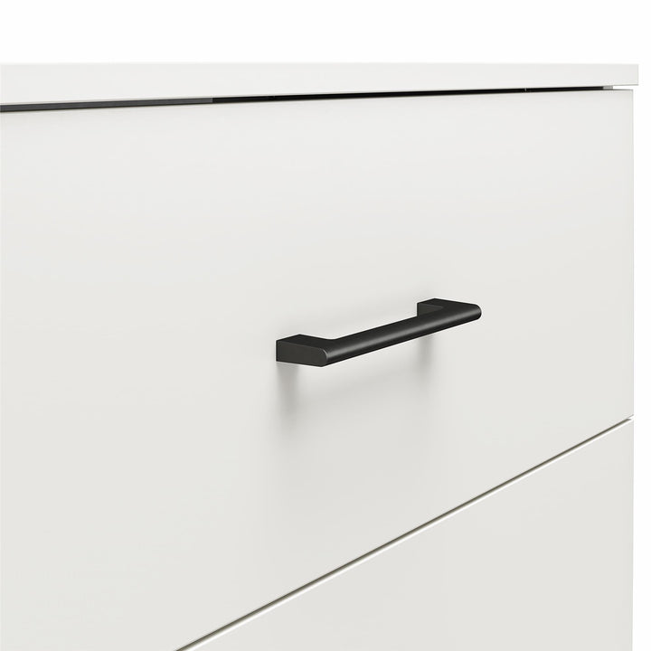 5 drawer dresser brown - White