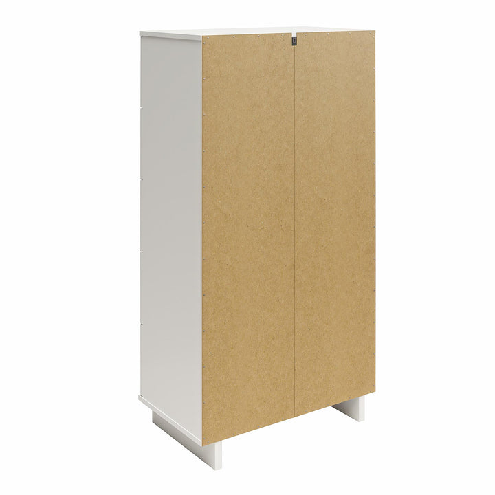 tall 5 drawer dresser - White