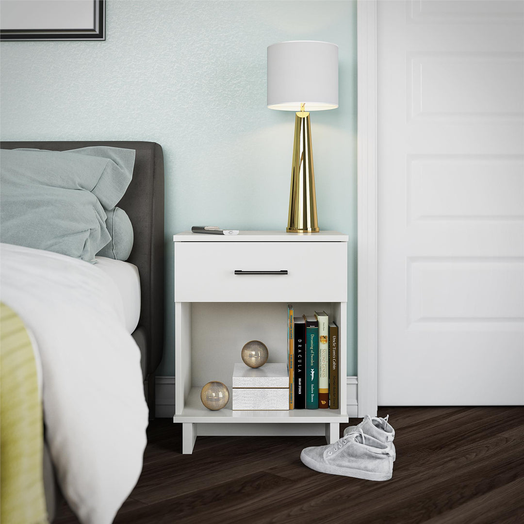 Southlander nightstand for modern bedrooms -  White