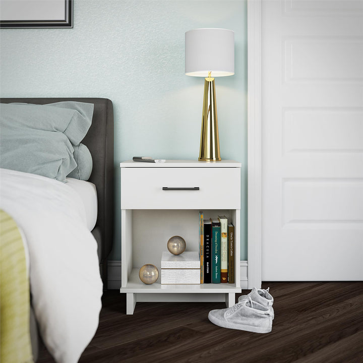 Southlander 1 Drawer Nightstand - White