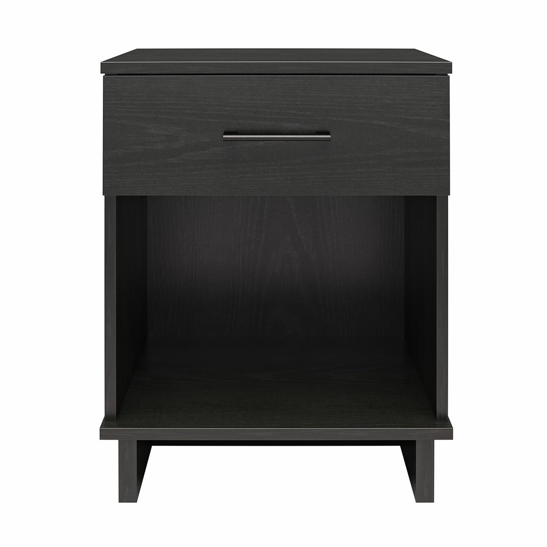 Southlander 1 Drawer Nightstand  -  Black Oak