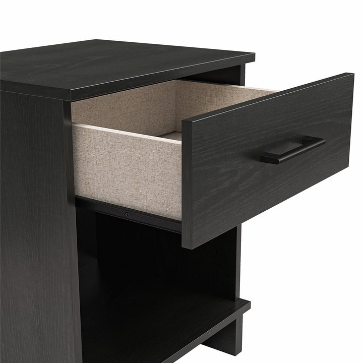 Southlander 1 Drawer Nightstand - Black Oak