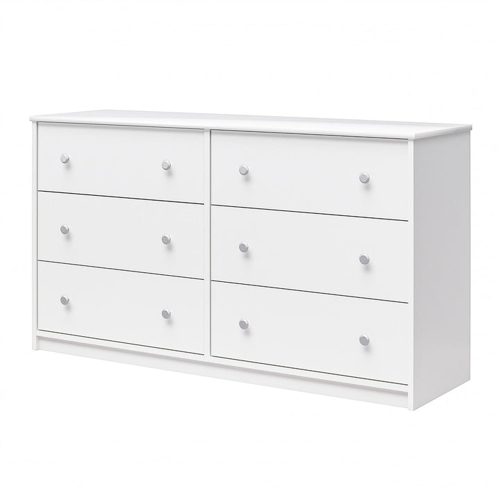 Ellison 6 Drawer Wide Dresser - White